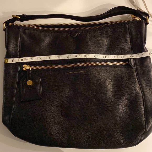 Marc By Marc Jacobs Leather NWOT Globetrotter Wild Willa Hobo Black - Picture 13 of 13